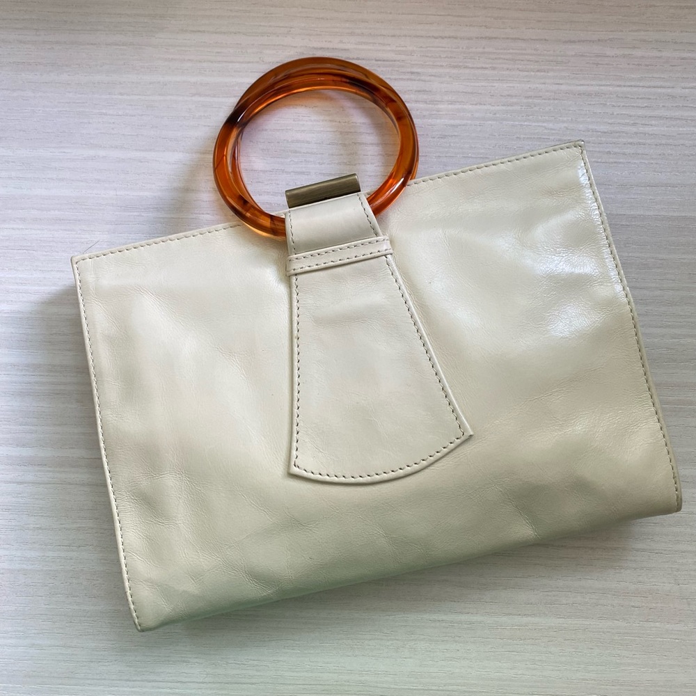 Ivory leather mini bag